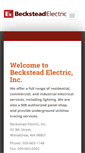 Mobile Screenshot of becksteadelectric.com